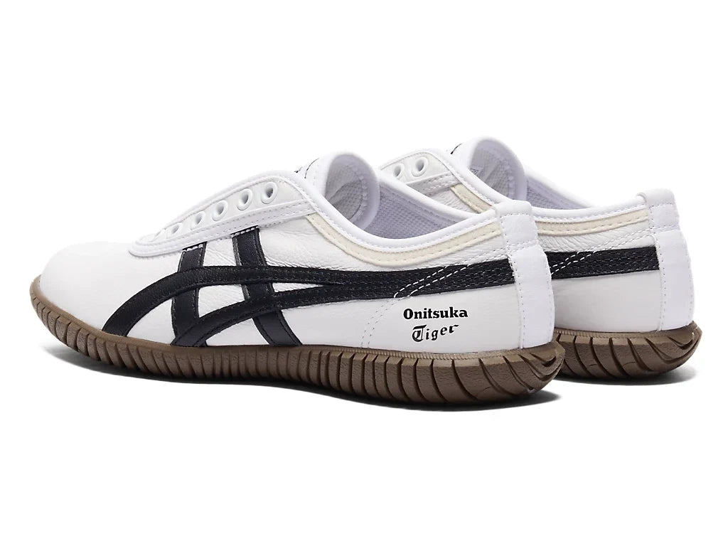 Onitsuka Tiger Tsunahiki Slip-On Sneakers - White Black | 1183C529 101