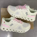 ON Cloudrunner 2 pink and white