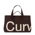 Curves Knit Tote (Chocolate) - view 1