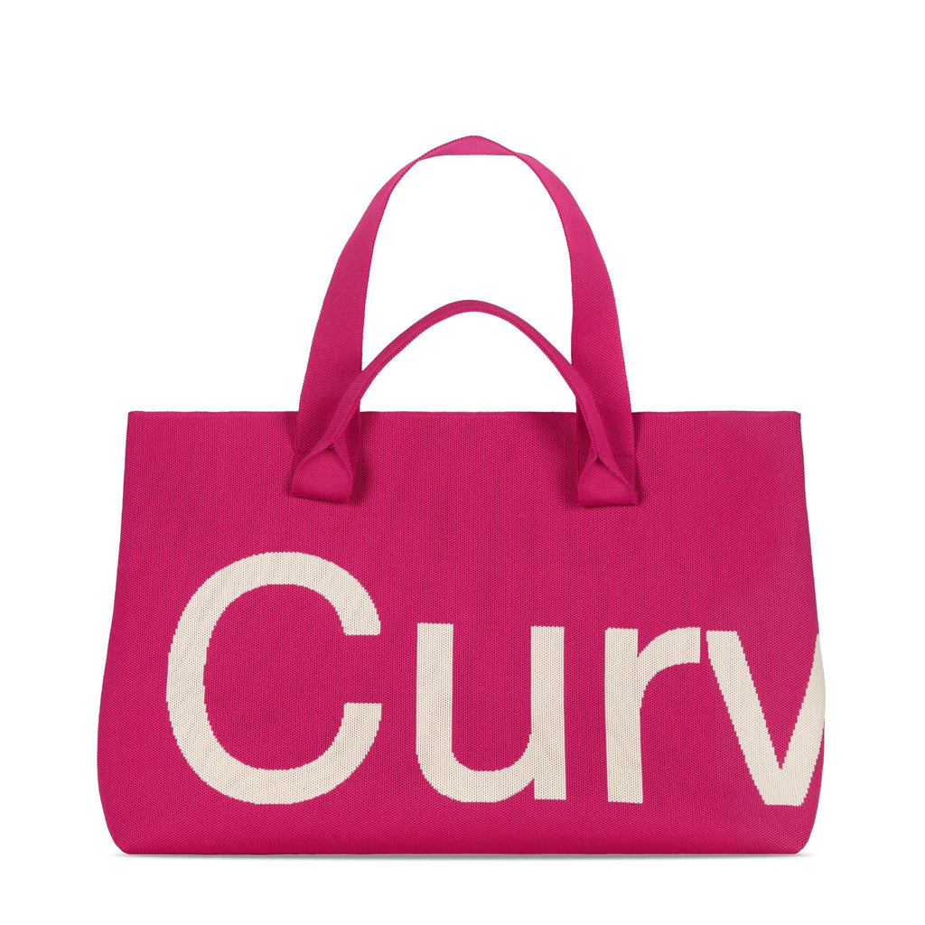 Curves Knit Tote (Raspberry) - view 1
