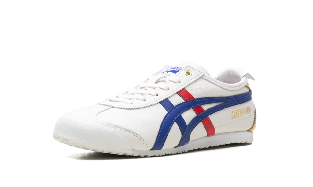 Onitsuka Tiger Mexico 66 Sneakers - White Blue Red Metallic Gold