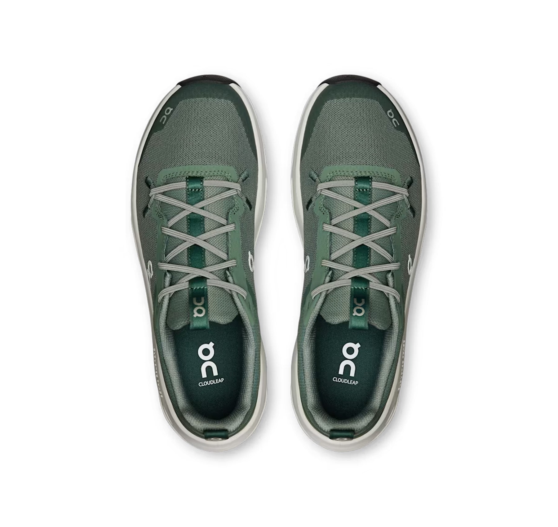 ON Big Kid's Cloudleap Olive/Ghost