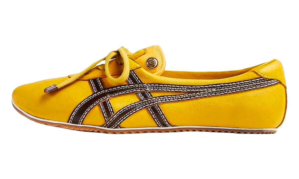 Onitsuka Tiger Tai Chi Sakura Nappa Versace Sneakers - Brown Yellow
