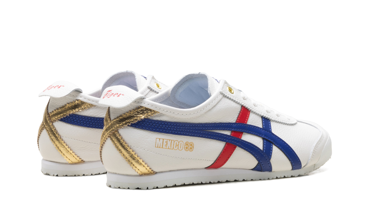 Onitsuka Tiger Mexico 66 Sneakers - White Blue Red Metallic Gold