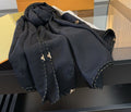 Louis Vuitton Navy Blue Patterned Scarf — hero