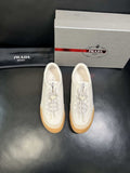 Prada White Gum Sole Sneakers — hero