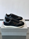 Prada Black Triangle Detail Sneakers — hero
