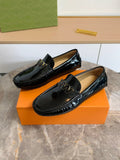 Gucci Black Metal-Detail Loafers — hero