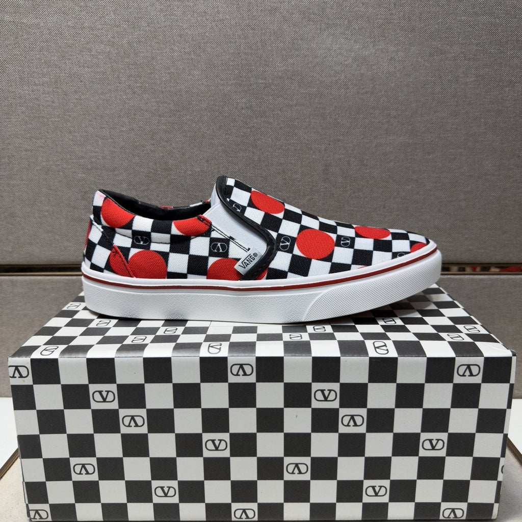 Vans Checkerboard Slip-On Shoes — side