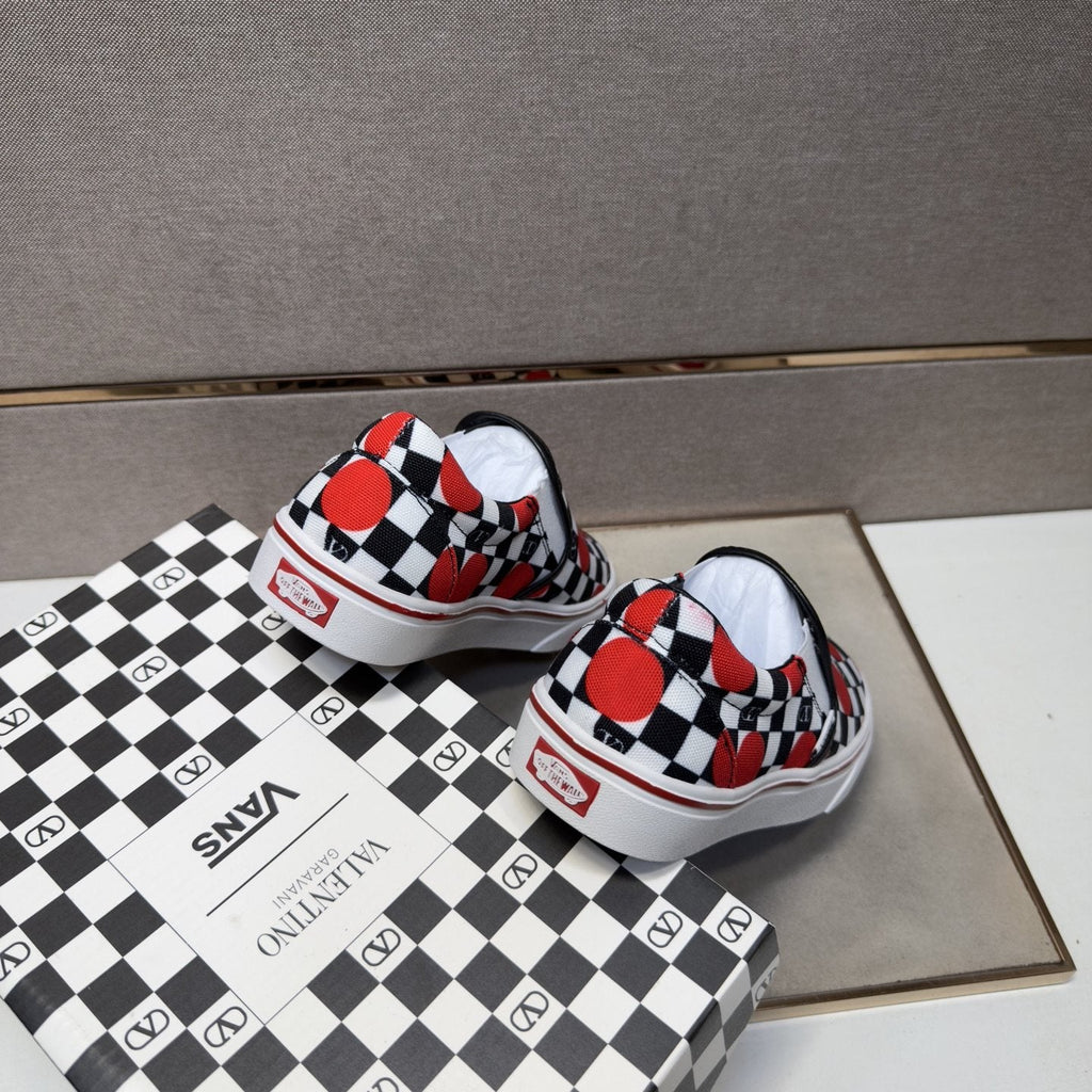 Vans Checkerboard Slip-On Shoes — back
