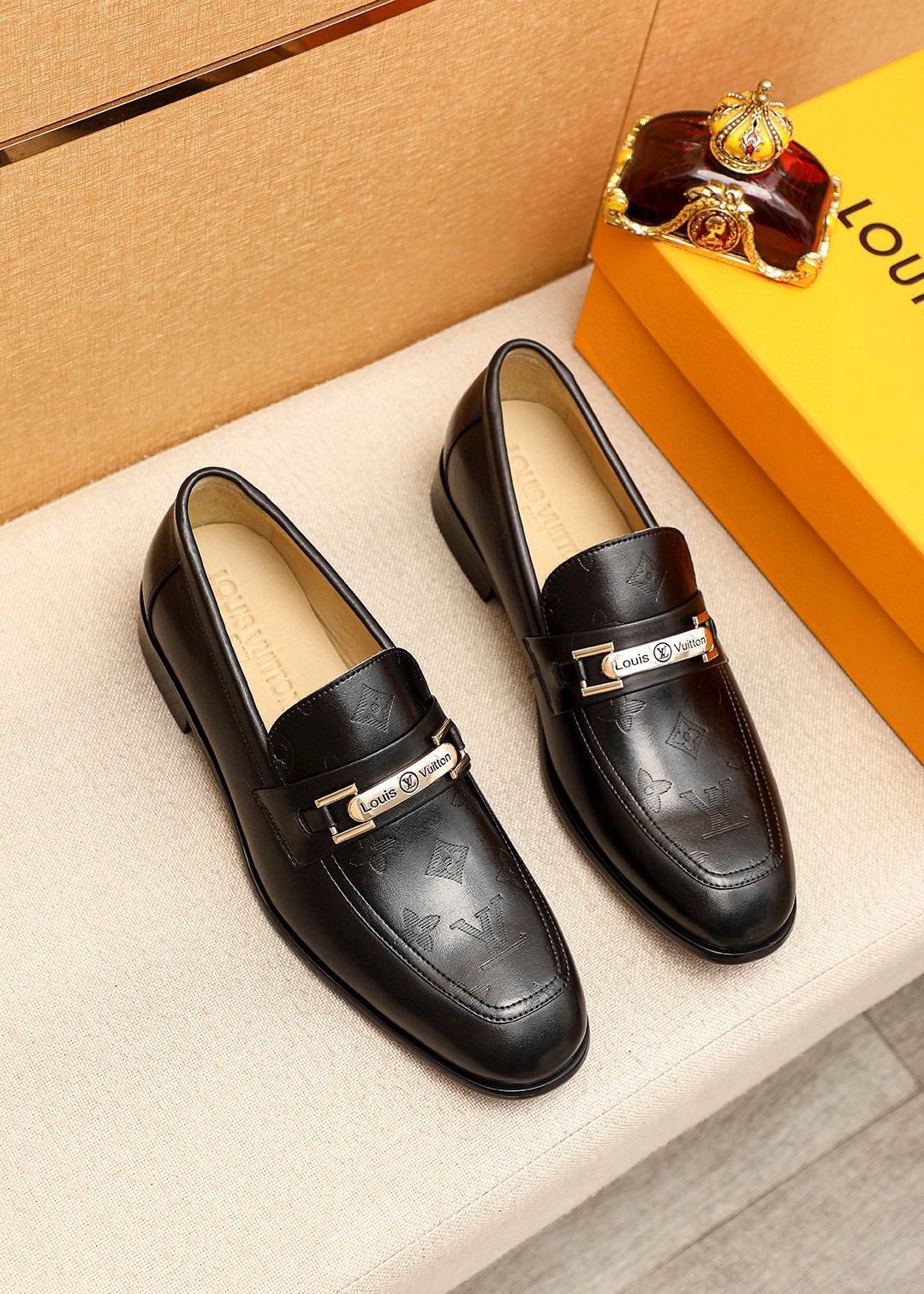 Louis Vuitton Black Bar Loafers — hero