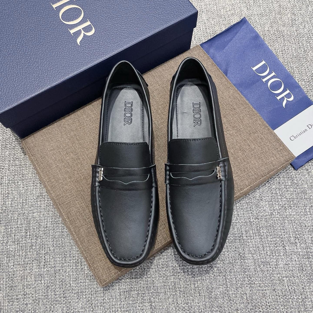 Dior Black Moc-Toe Loafers — hero