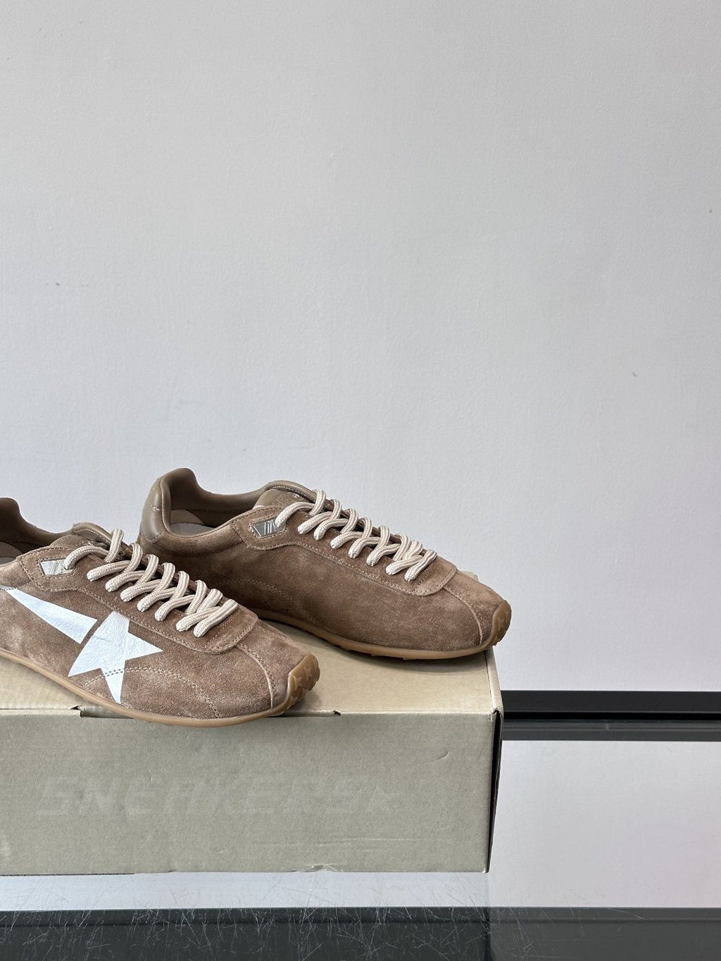 Golden Goose Brown Star Sneakers — side