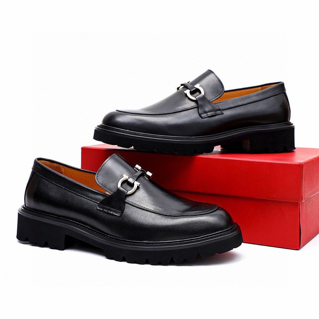 微商相册测试鞋子-Salvatore Ferragamo Black Bit Loafers — hero
