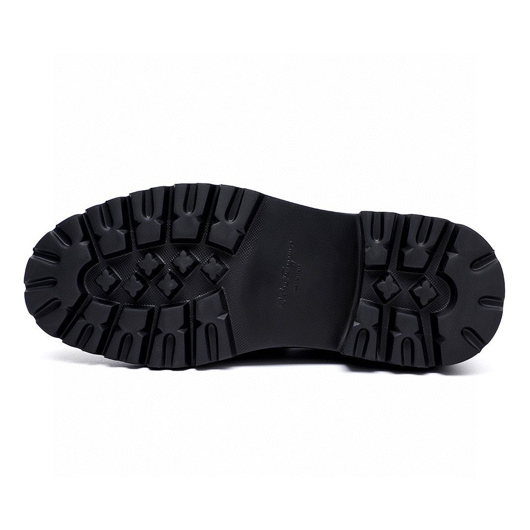 微商相册测试鞋子-Salvatore Ferragamo Black Bit Loafers — detail