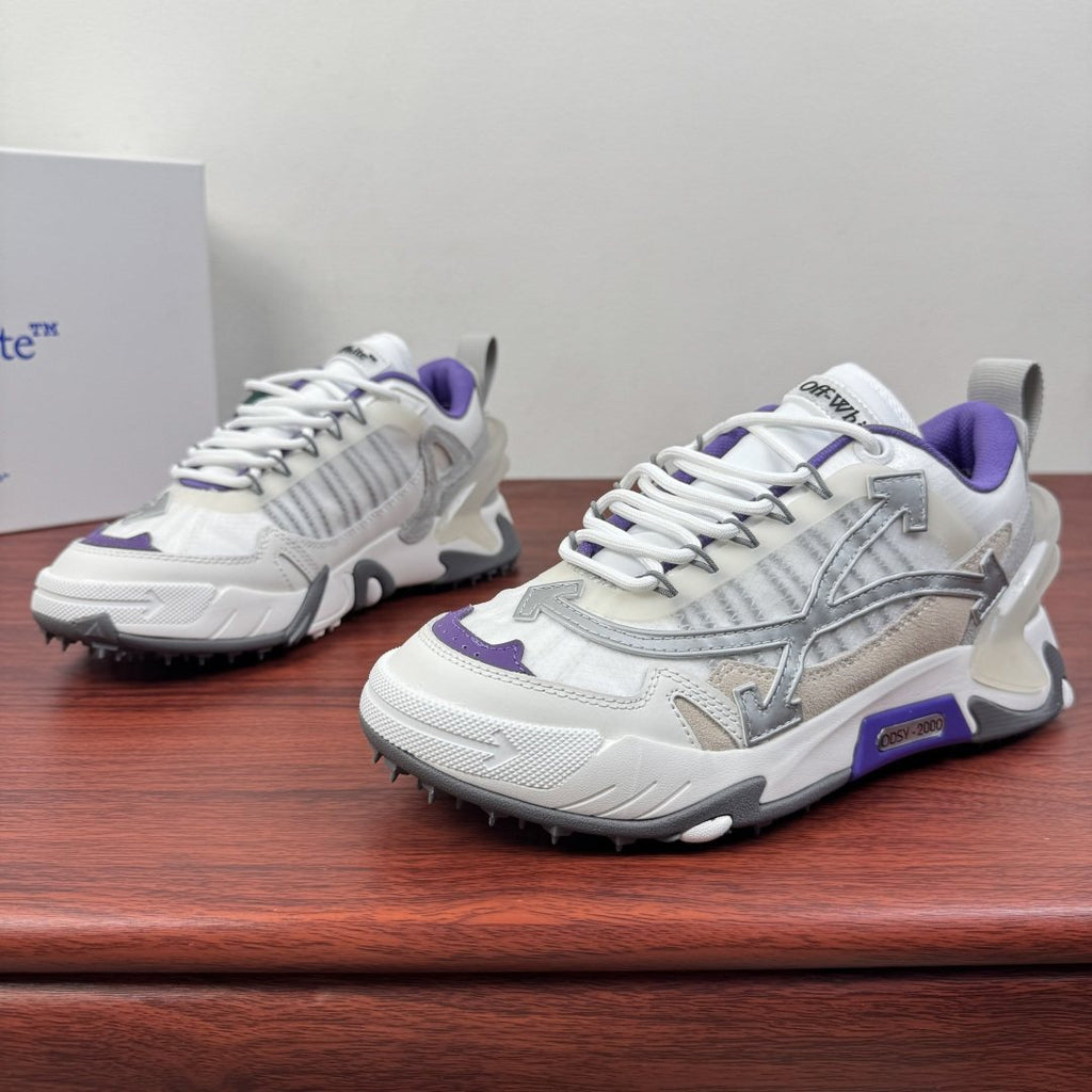 Off-White ODSY-1000 White Purple Sneakers — side