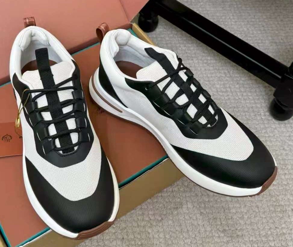 Loro Piana Black and White Sneakers — hero