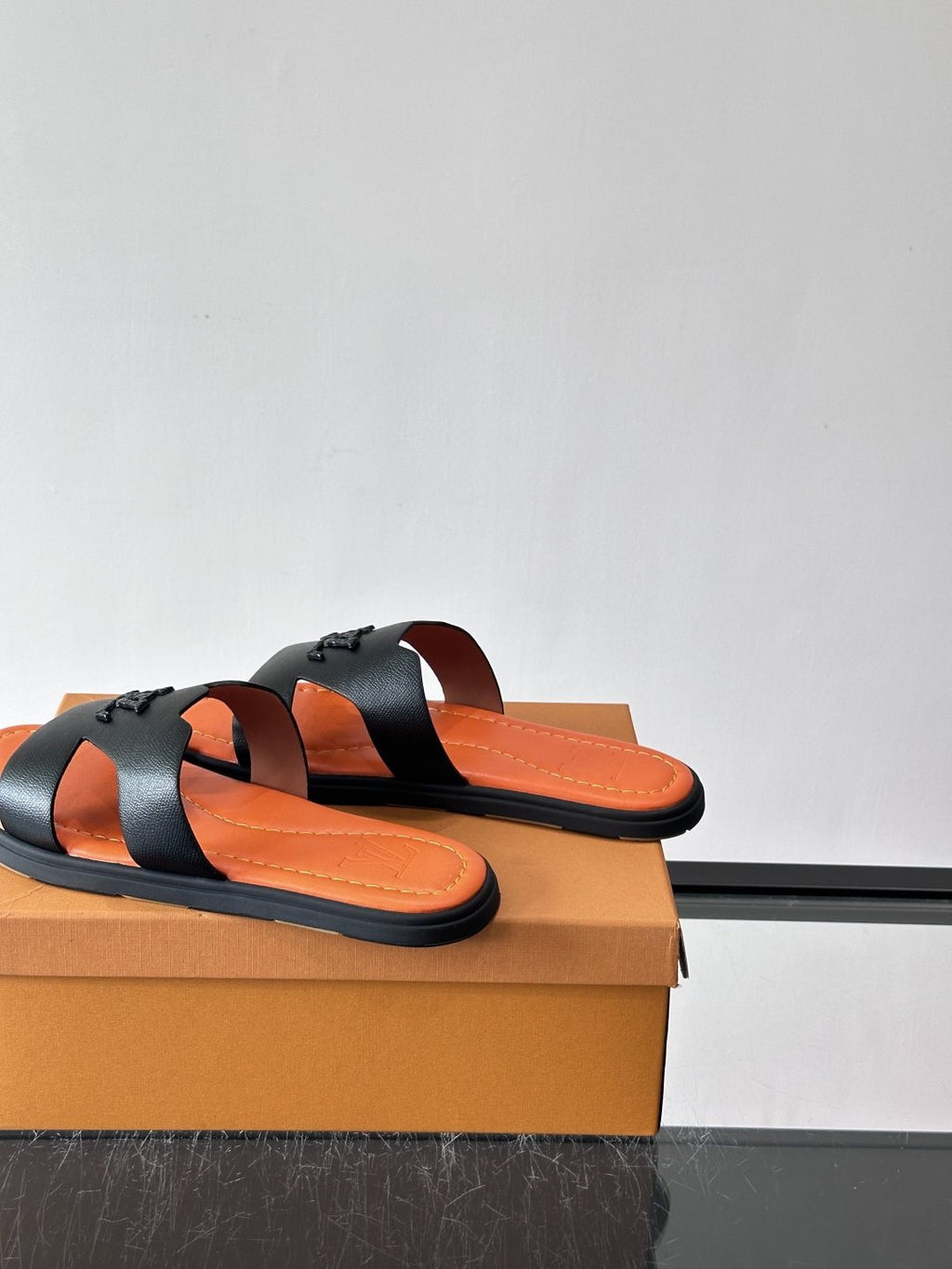 Louis Vuitton Isola Monogram Slide Sandals — front