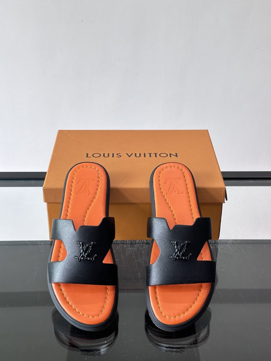 Louis Vuitton Isola Monogram Slide Sandals — front
