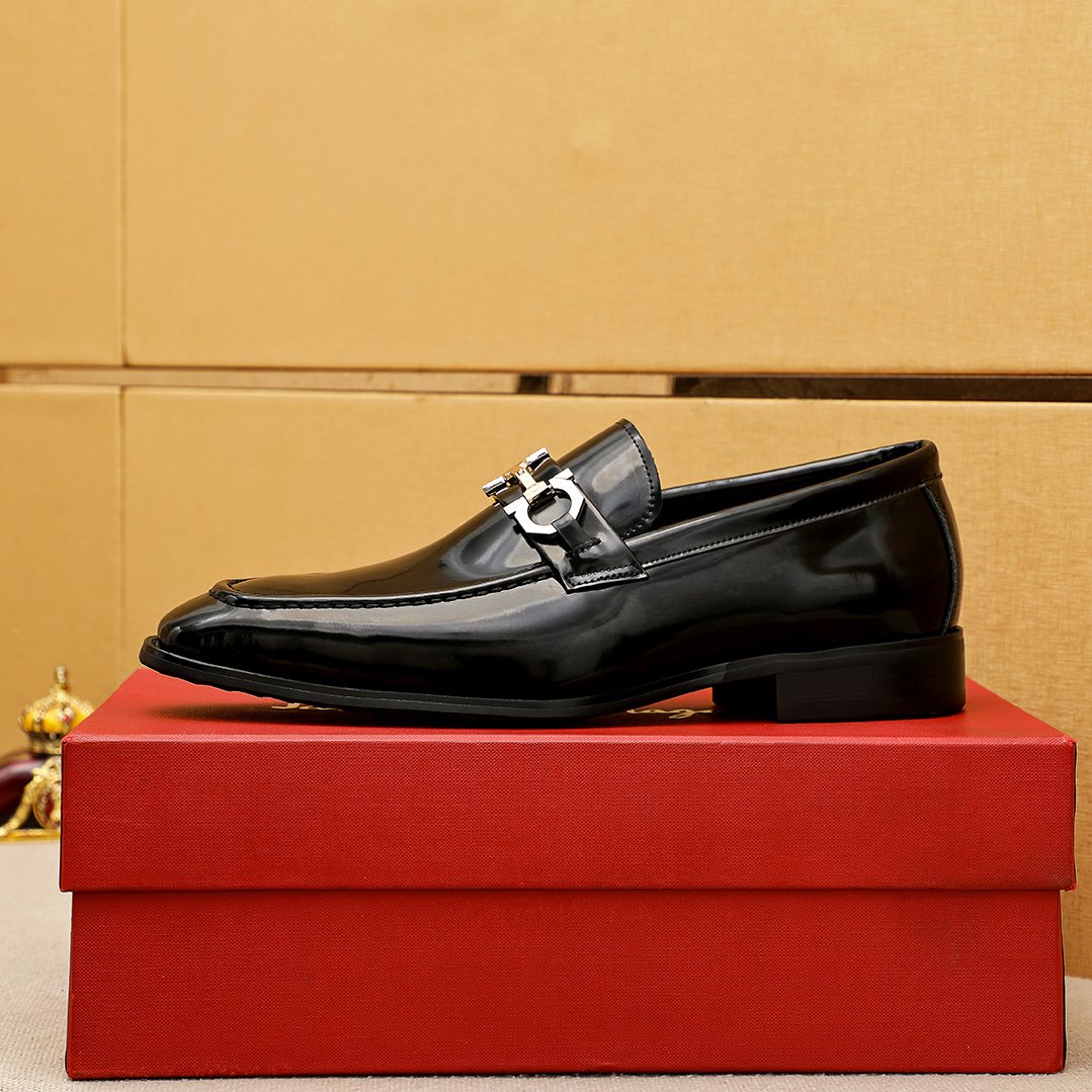 Louis Vuitton Black Bit Loafers — side