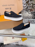 Louis Vuitton Black Slip-On Sneakers — hero