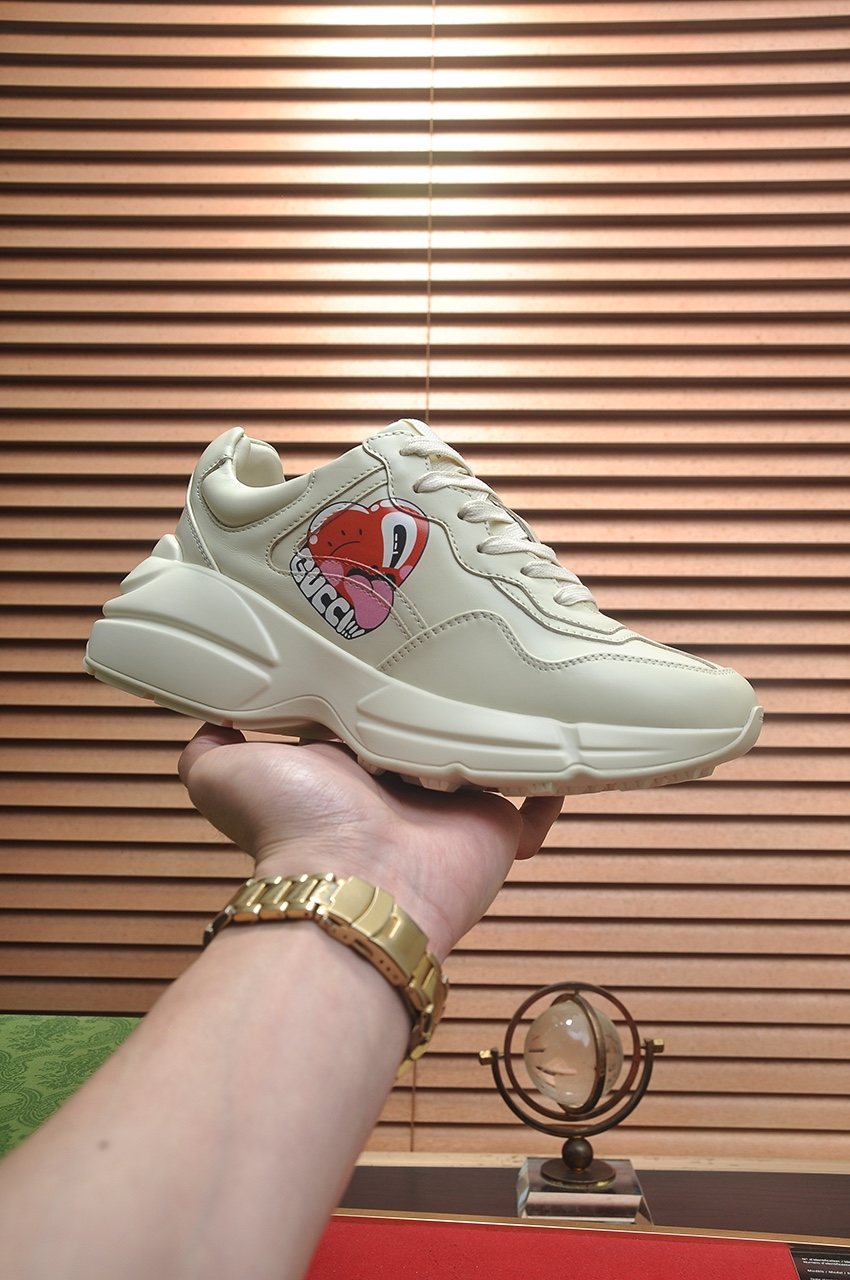Gucci Heart & Cherry Chunky Sneakers — model