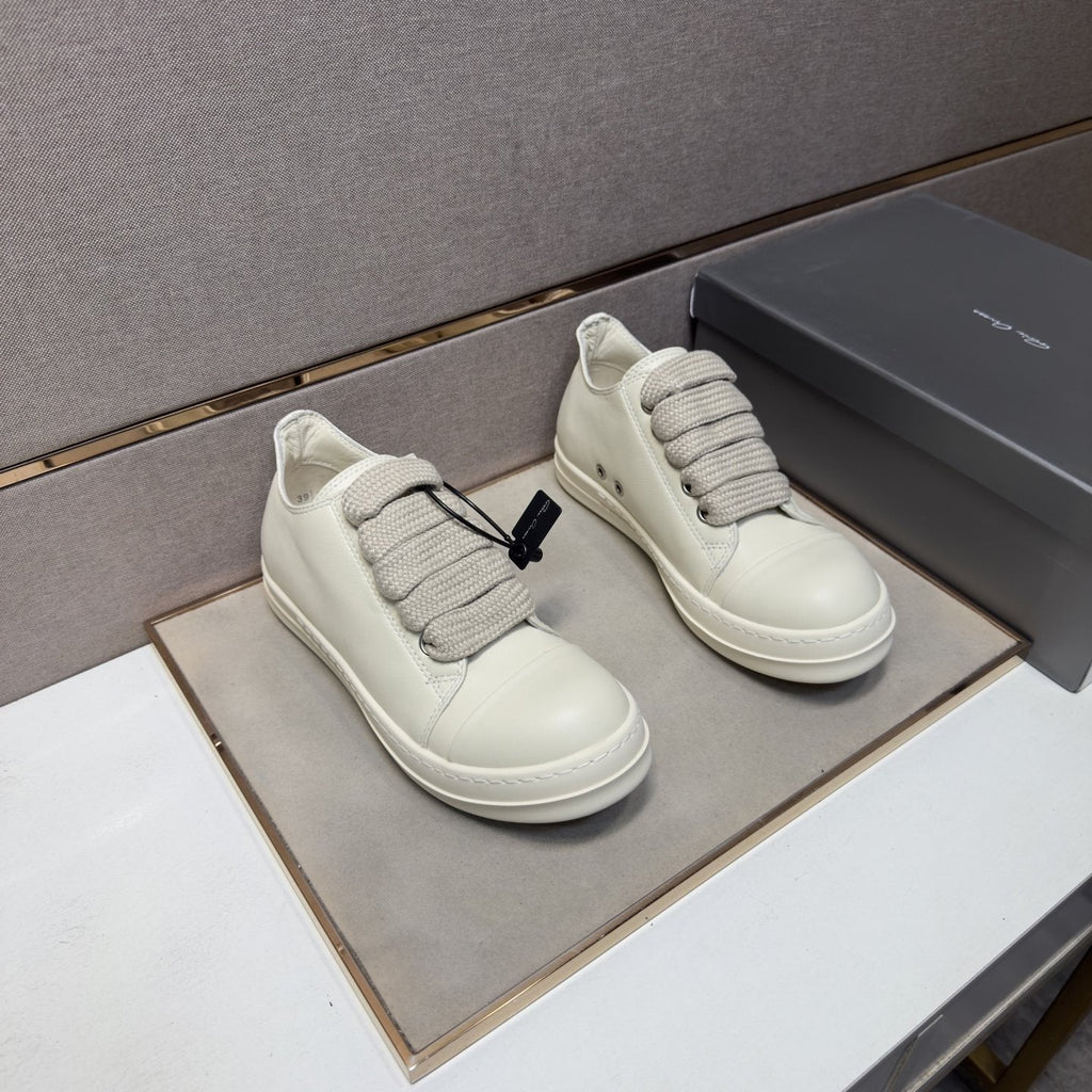 Rick Owens Off-White Low-Top Sneakers — hero