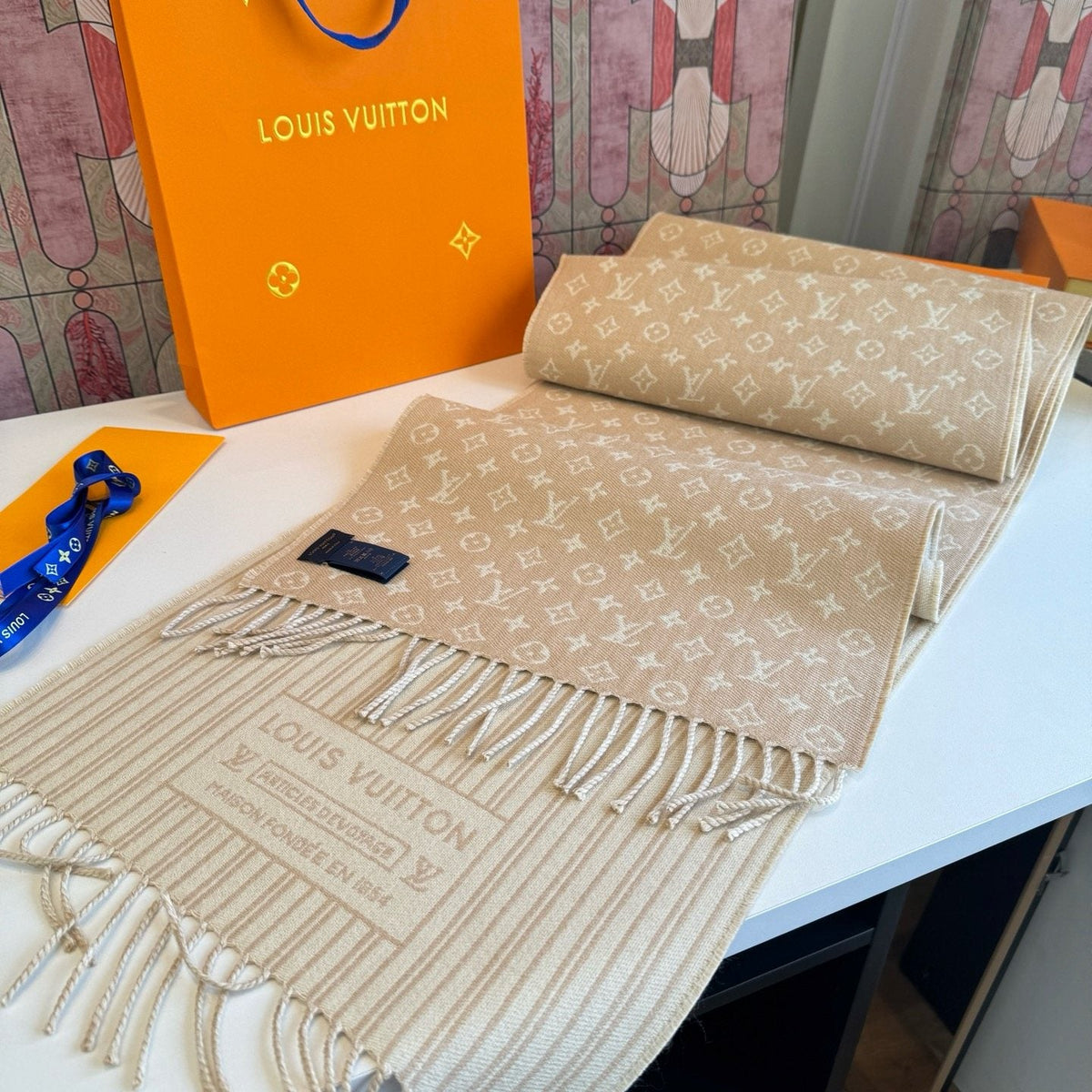 Louis Vuitton My Neverfull Monogram Scarf — front