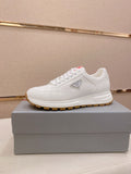 Prada White Gum Sole Sneakers — hero