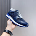 Louis Vuitton Navy Blue Low-Top Sneakers — front