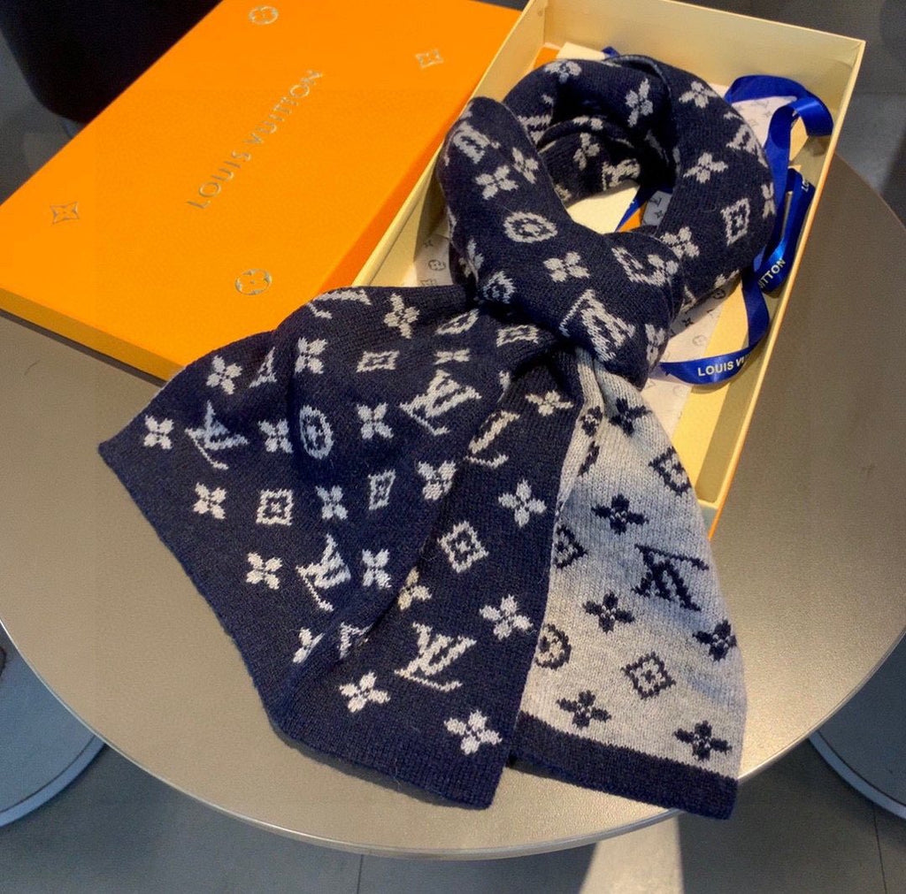 Louis Vuitton Reversible Monogram Scarf — front