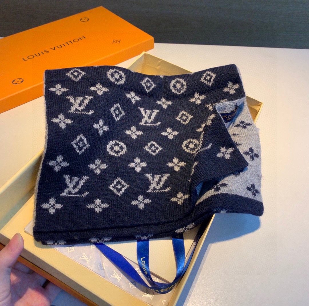 Louis Vuitton Reversible Monogram Scarf — front