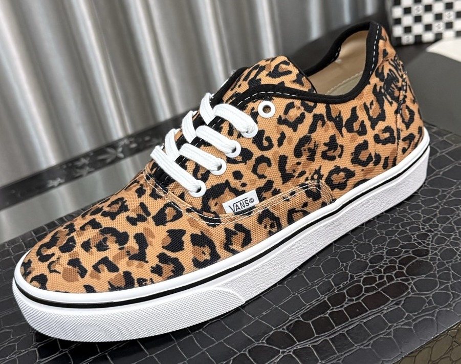 VANS Leopard Print Low-Top Sneakers — hero