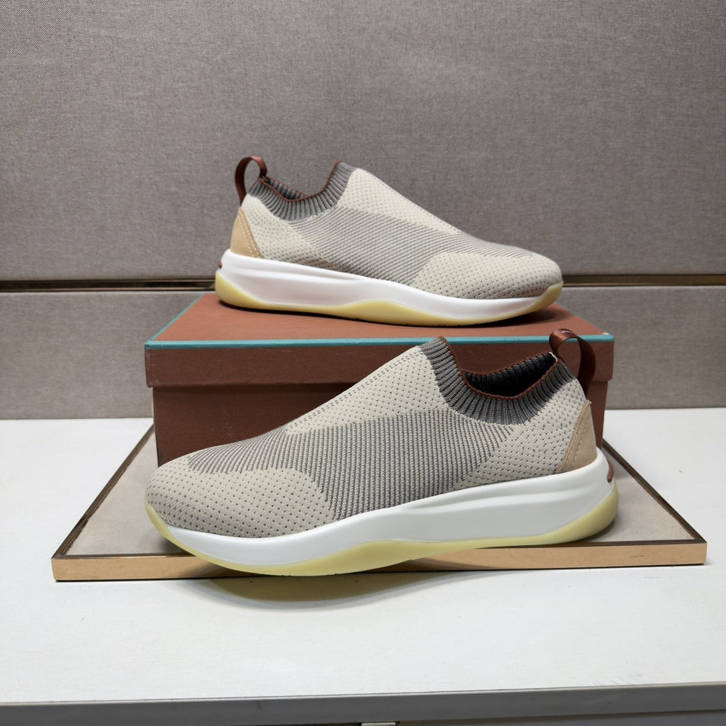 Men’s Knit-Look Slip-On Sneakers — side