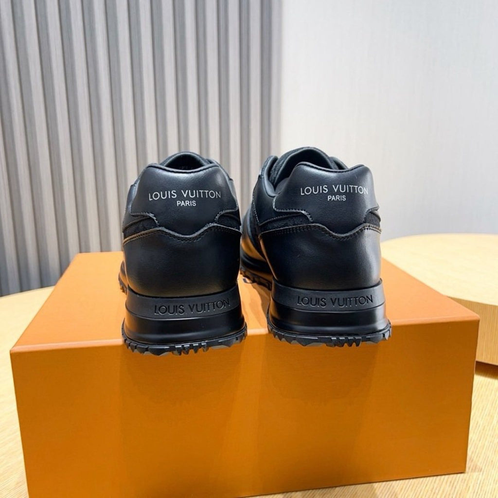Louis Vuitton Black & Dark Gray Low-Top Sneakers — back