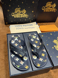 Louis Vuitton Floral Print Thong Sandals — hero