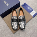 Dior Patterned Trim Loafers — hero