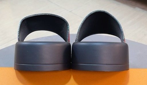 Louis Vuitton Multicolor Strap Slide Sandals — hero