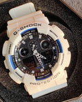 Casio White Black Dial Strap Watch — hero