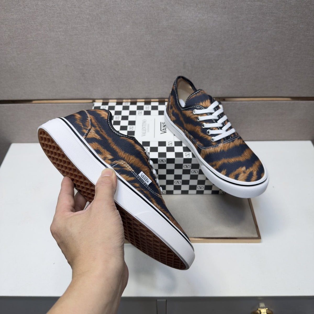 Vans Tiger Stripe Low-Top Sneakers — model