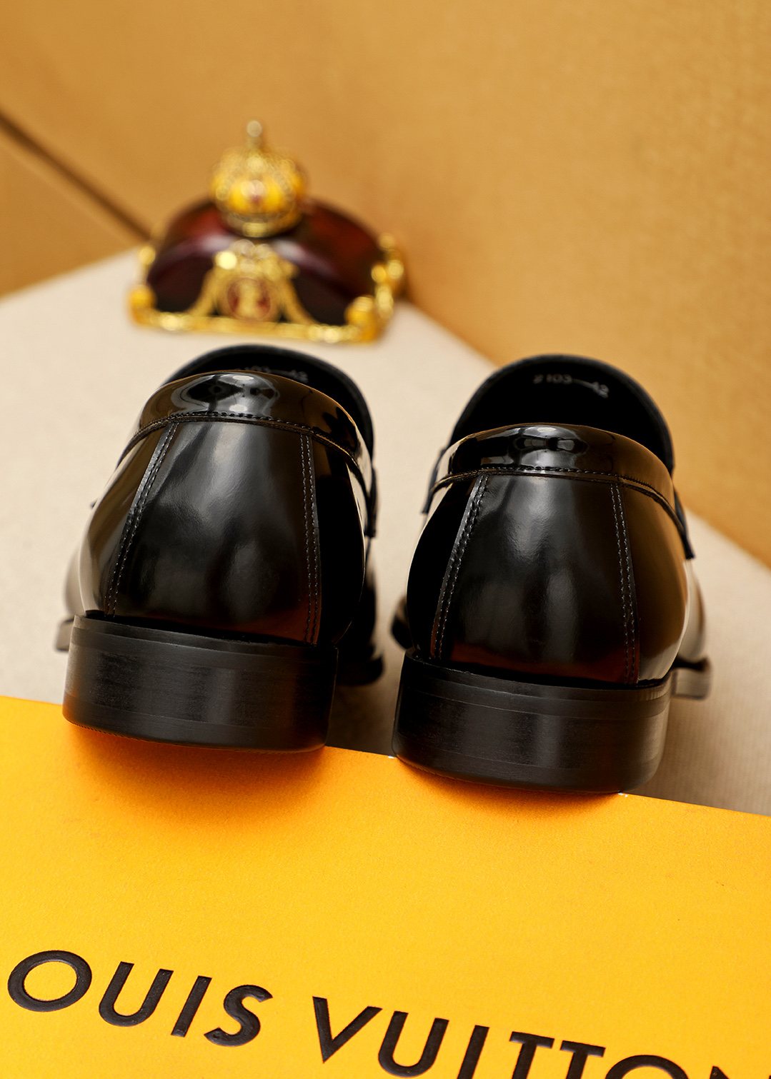 Louis Vuitton Black Buckle Loafers — back