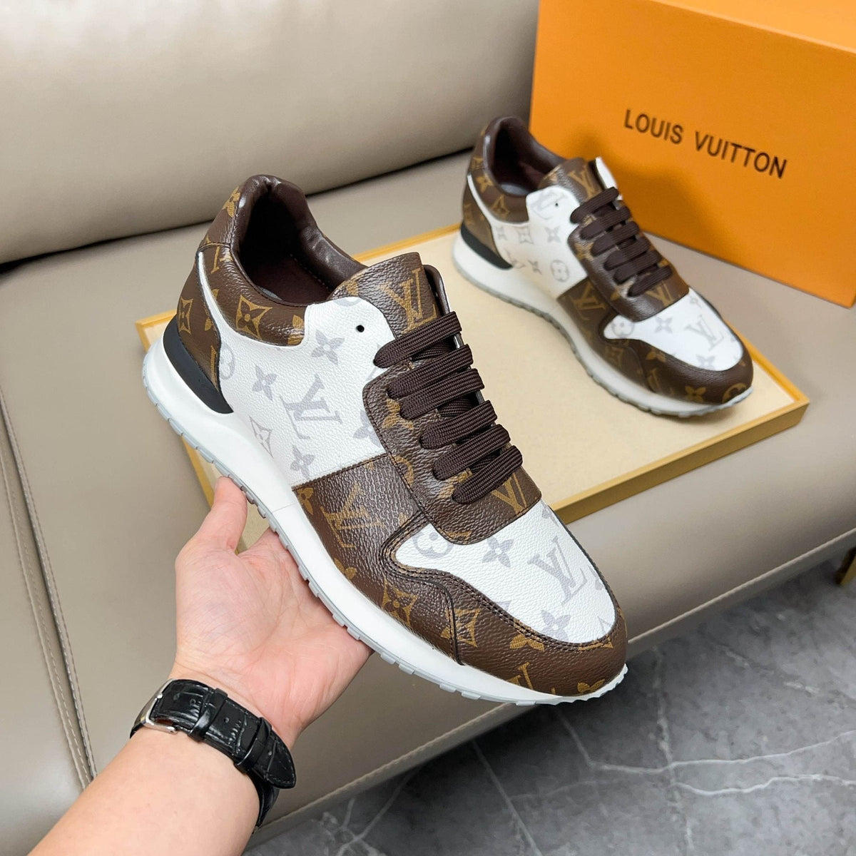 Louis Vuitton Monogram Low-Top Sneakers — model