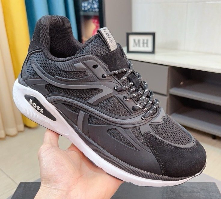 Hugo Boss Mesh Panel Sneakers — front
