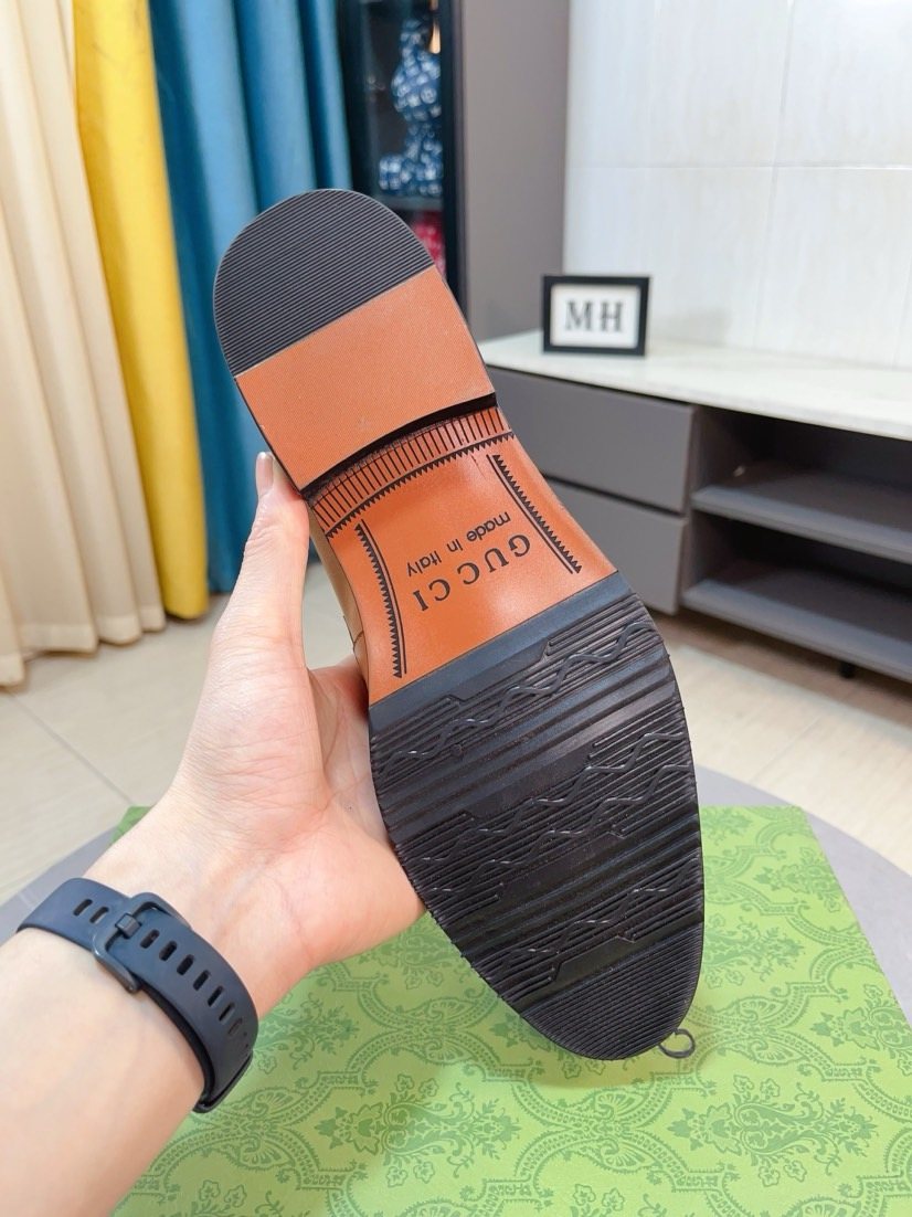 Gucci Web Stripe Loafers — back
