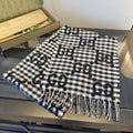 Gucci Black & White Check Scarf — hero