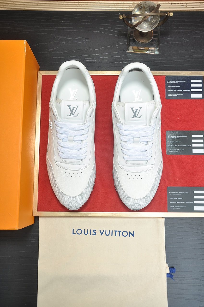 Louis Vuitton Monogram Panel Low-Top Sneakers — front