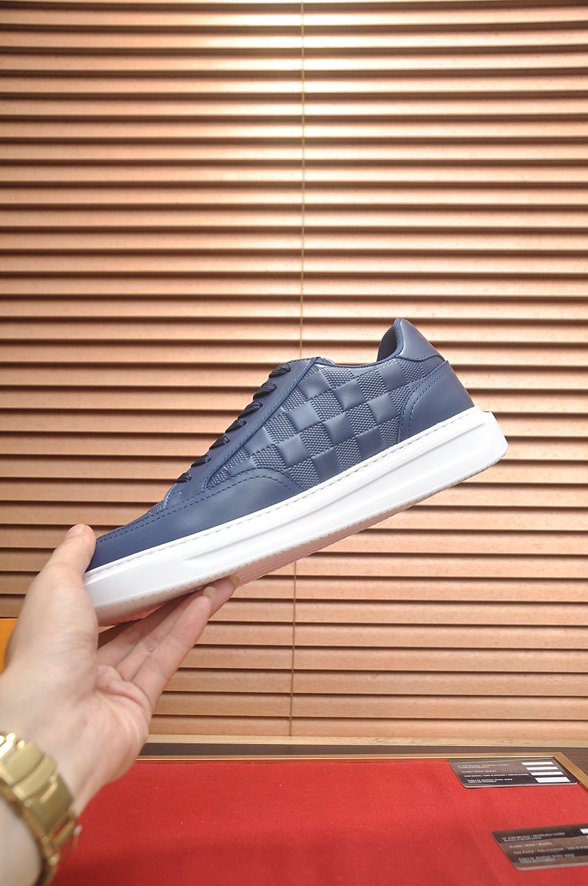Louis Vuitton Paneled Low-Top Sneakers — side