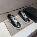 Philipp Plein Black and Gray Plaid Low-Top Sneakers — hero