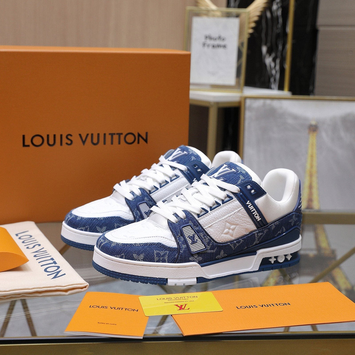 Louis Vuitton Monogram Low-Top Sneakers — label