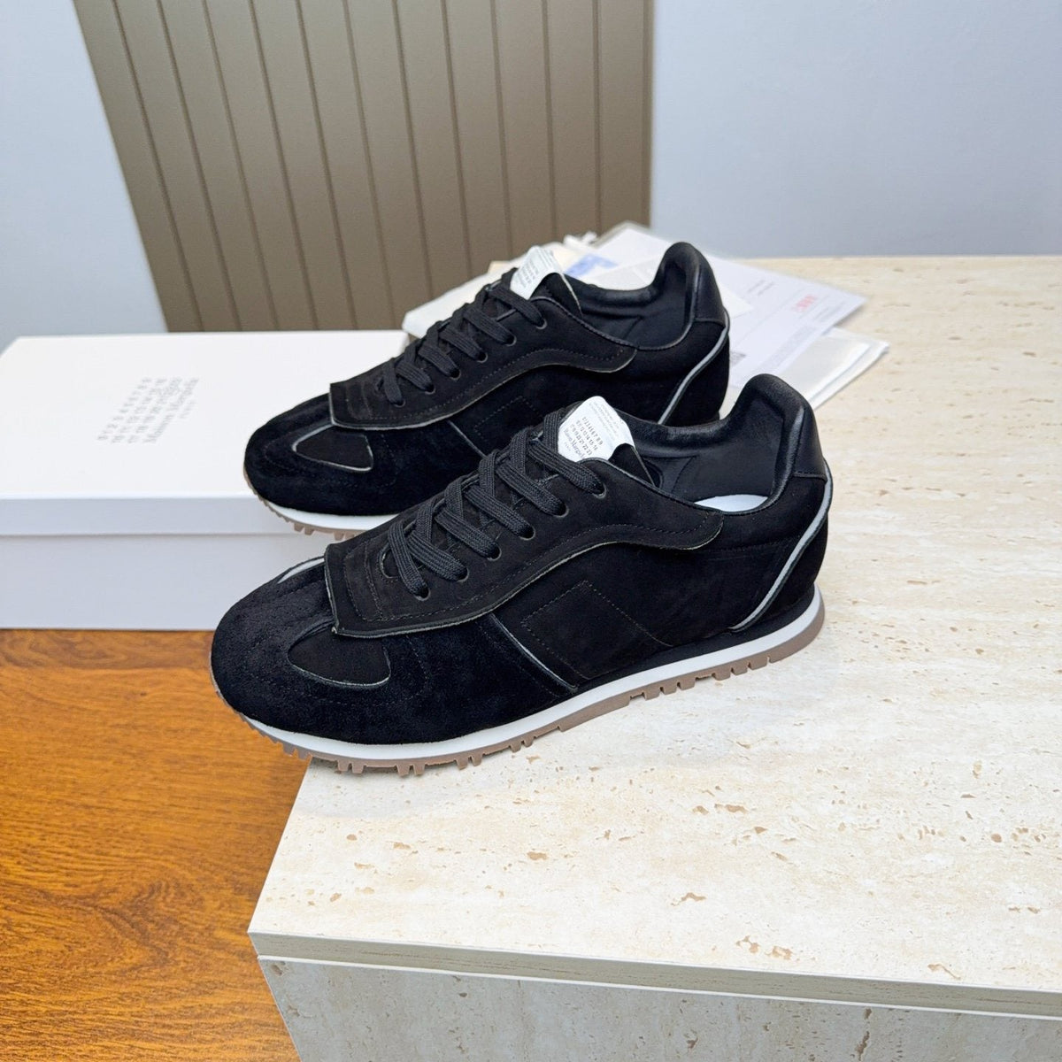 Maison Margiela Black Low-Top Sneakers — hero